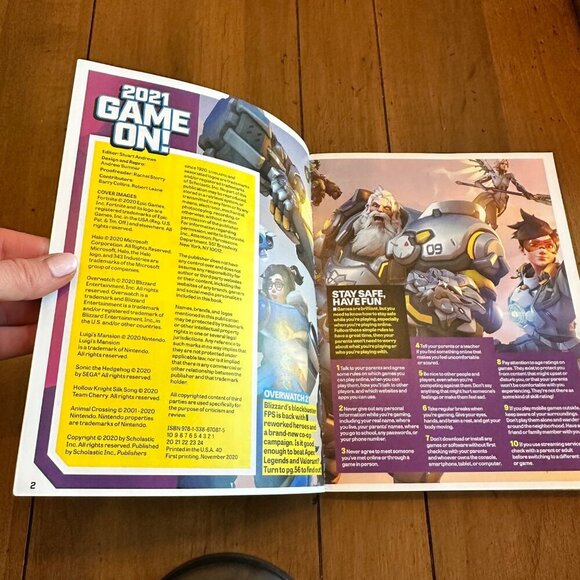 2021 Game On Video Game Guide Scholastic Paperback Written By Gamers for Gamers - Picture 9 of 14